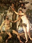 Titian Canvas Paintings - The Fall of Man